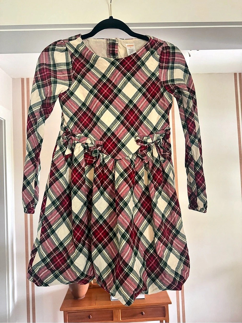 Gymboree Girls Plaid Dress Red & Green Girls 6